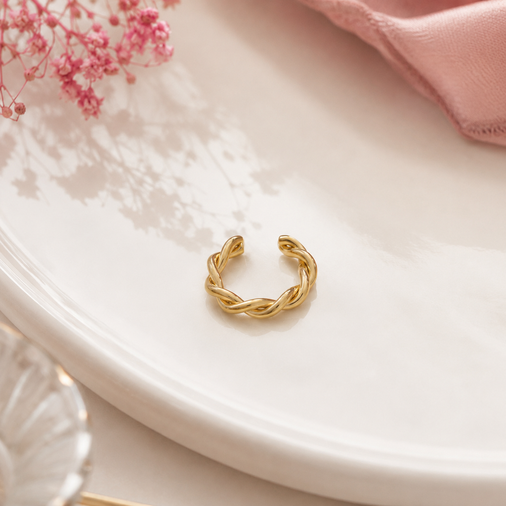 Golden Twist Cuff