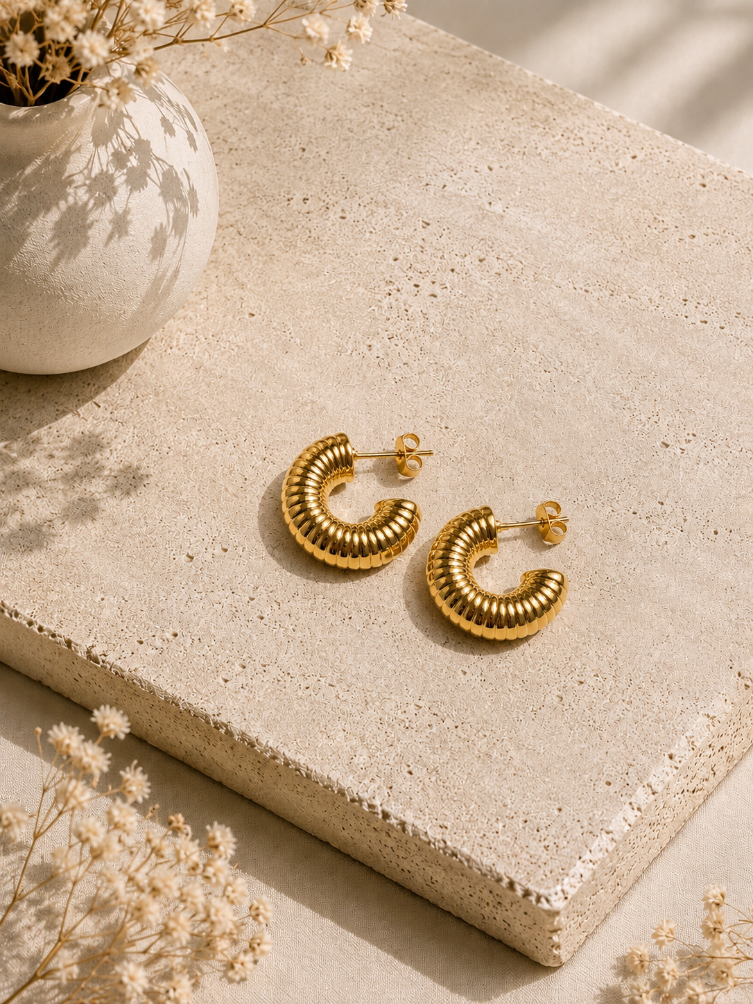 Croissant Luxe Hoops
