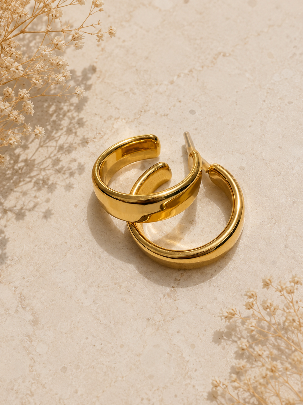 Golden Essence Hoops