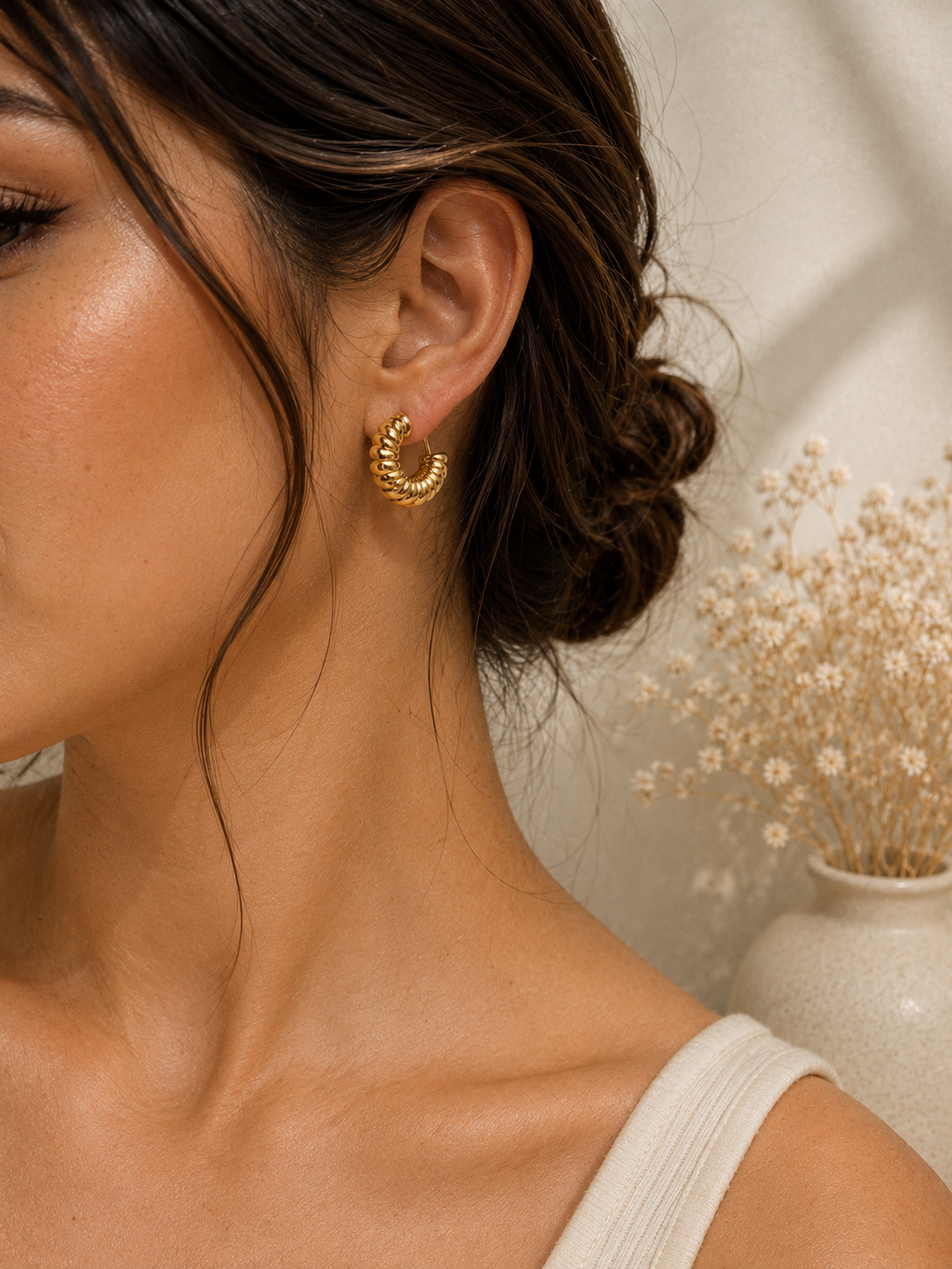 Golden Link Hoops