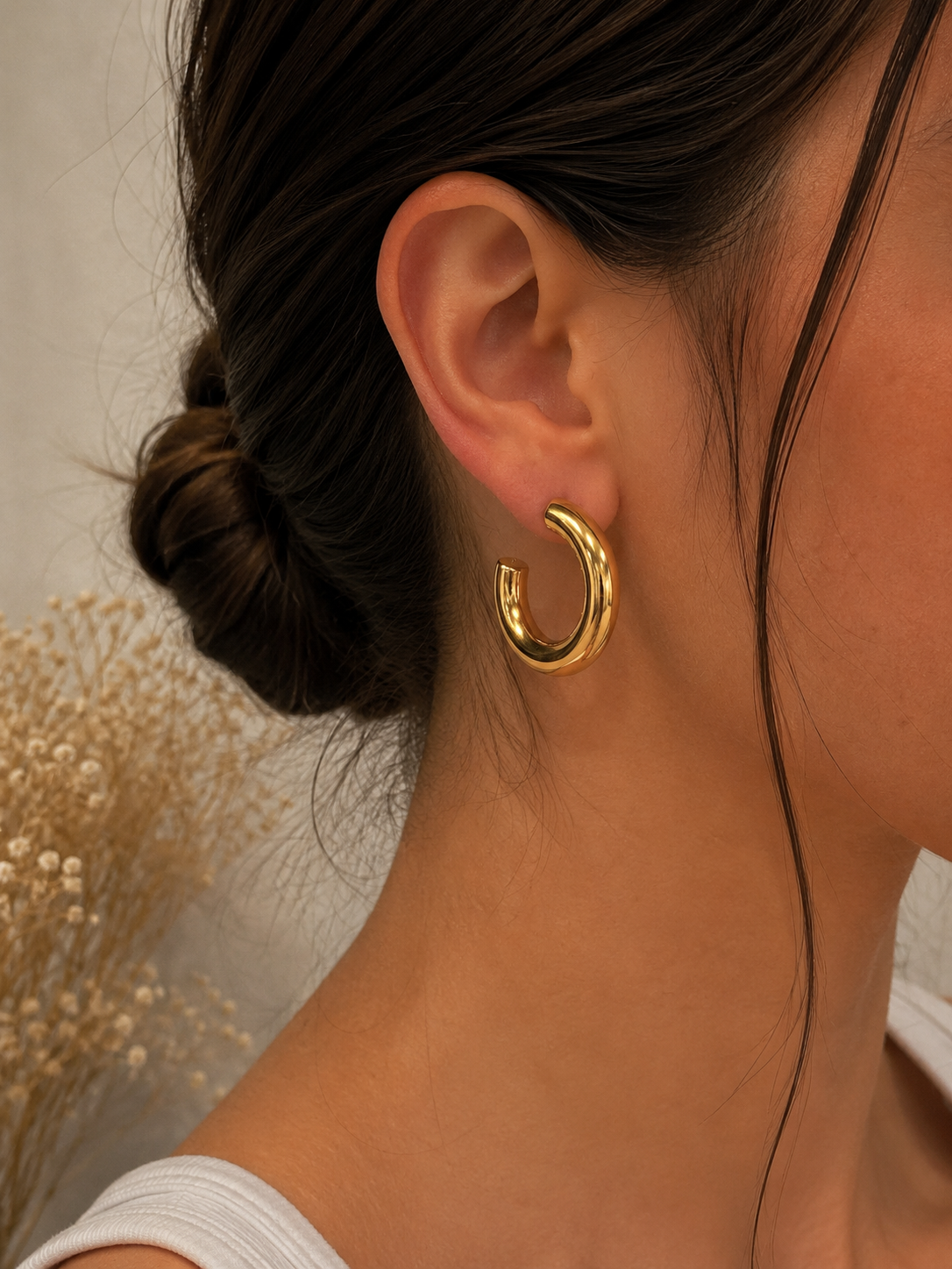 Golden Aura Hoops